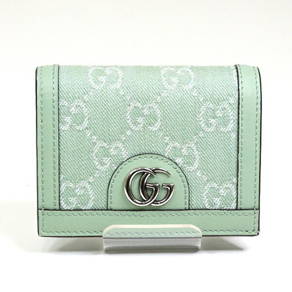 GUCCI Green Wallet - Picture 1 of 3